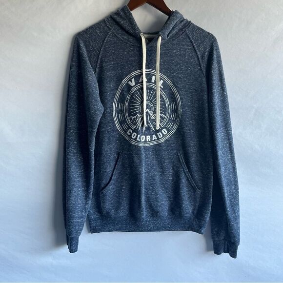 Jerzeez Vail Colorado Blue Hoodie Sweatshirt - Picture 2 of 7